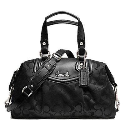 coach ashley signature sateen satchel is made of the signature coach ...